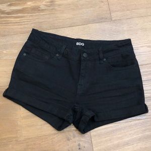 BDG Black Jean Shorts
